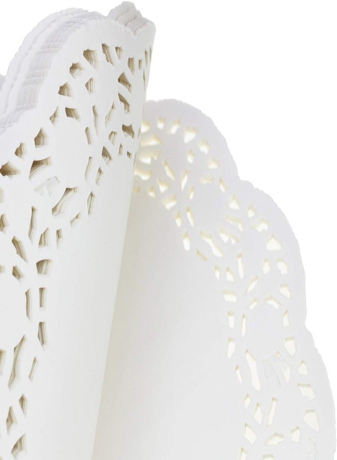 APSAMBR-100 Pieces White Lace Round Paper Doilies Cake Packaging Pads Wedding Tableware Decoration 7.5 NCH - Image 2